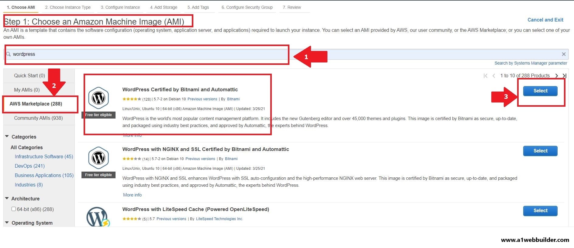 AWS-Wordpress-hosting-a1webbuilder-7-min